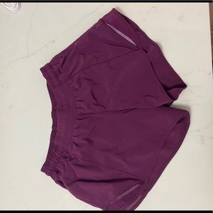 MAROON LULULEMON SIZE 6 SHORTS